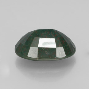 Héliotrope vert naturelle coupe ovale, 13,32 ct, opaque