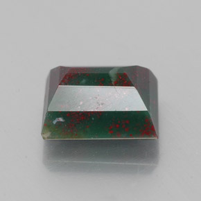 Héliotrope vert naturelle baguette, 1,23 ct, opaque