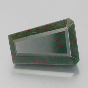 Héliotrope vert naturelle forme fantaisie, 3,02 ct, opaque