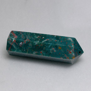 Pierre de sang Vert Tacheté naturelle Fantaisie, 17.46 ct, Opaque