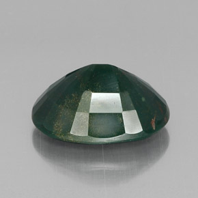 Héliotrope vert naturelle coupe ovale, 9,15 ct, opaque