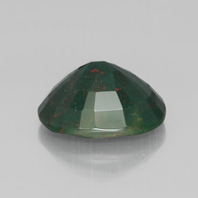 Pierre de sang Vert Tacheté naturelle Coupe ovale, 13.20 ct, Opaque