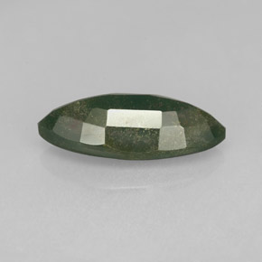 Pierre de sang Vert Tacheté naturelle Marquise, 2.56 ct, Opaque