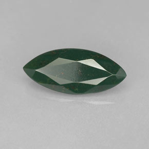 Pierre de sang Vert Tacheté naturelle Marquise, 2.38 ct, Opaque