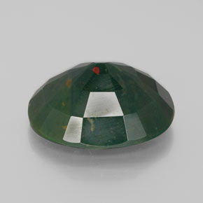 Héliotrope vert naturelle coupe ovale, 9,93 ct, opaque