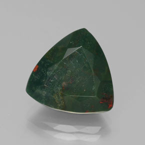Héliotrope vert naturelle trillion, 7,45 ct, opaque