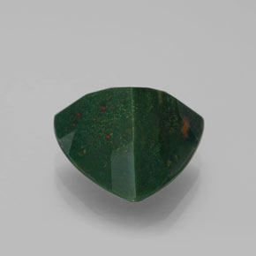 Héliotrope vert naturelle trillion, 7,45 ct, opaque