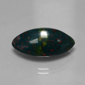 Héliotrope vert naturelle marquise, 11,82 ct, opaque