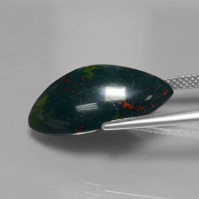 Héliotrope vert naturelle marquise, 11,82 ct, opaque