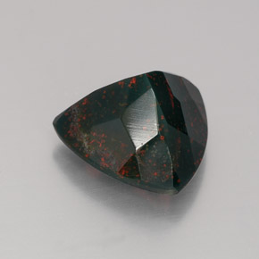Héliotrope vert naturelle trillion, 4,76 ct, opaque