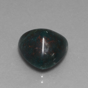 Héliotrope vert naturelle trillion, 7,39 ct, opaque