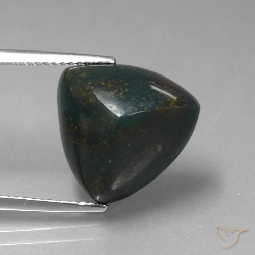10.08ct Naturel Multicolore Pierre de sang, Trillion, Opaque