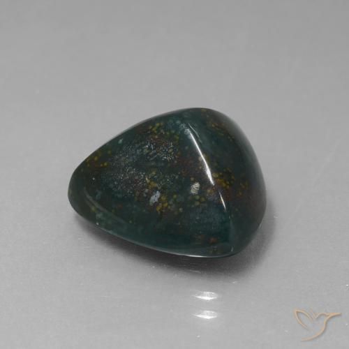 Pierre de sang Multicolore naturelle Trillion, 10.08 ct, Opaque