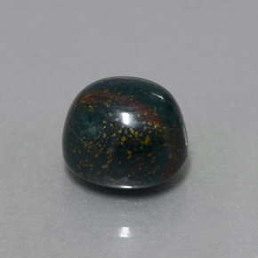 Héliotrope vert naturelle coupe ovale, 10,68 ct, opaque