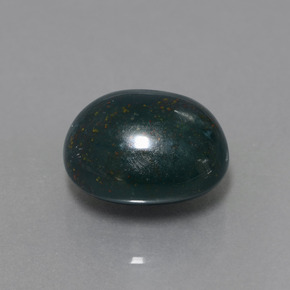 Héliotrope vert naturelle coupe ovale, 11,31 ct, opaque