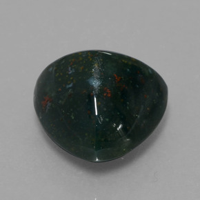 Héliotrope vert naturelle trillion, 7,65 ct, opaque