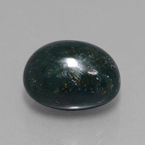 Héliotrope vert naturelle coupe ovale, 11,08 ct, opaque