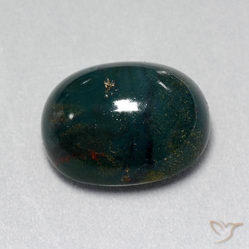 Pierre de sang Multicolore naturelle ovale, 10.52 ct, Opaque
