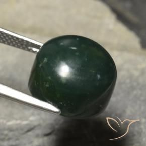 Pierre de sang Vert foncé naturelle Tour, 13.42 ct, Opaque