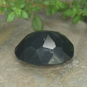 Héliotrope vert naturelle coupe ovale, 6,53 ct, opaque