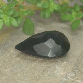 Héliotrope vert naturelle en forme de poire, 2,44 ct, opaque