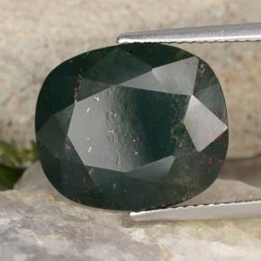 Héliotrope vert naturelle coupe ovale, 11,29 ct, opaque