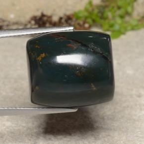 Pierre de sang Vert Tacheté naturelle Forme fantaisie, 28.22 ct, Opaque