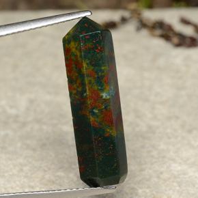 Héliotrope multicolore naturelle forme fantaisie, 9,44 ct, opaque