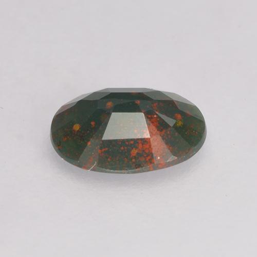 Héliotrope vert naturelle coupe ovale, 0,31 ct, opaque