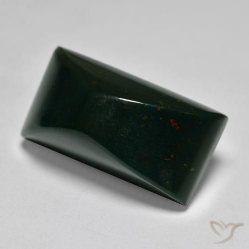 Pierre de sang Multicolore naturelle Baquette, 14.42 ct, Opaque