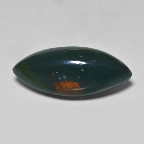 Héliotrope vert naturelle marquise, 6,71 ct, opaque