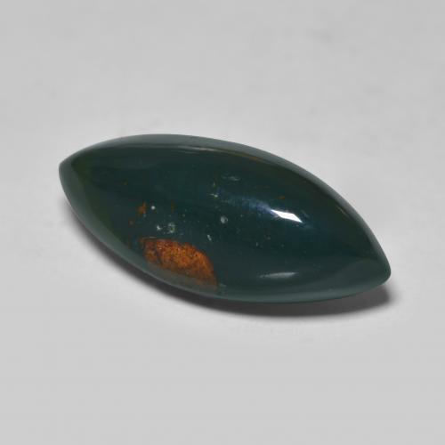 Héliotrope vert naturelle marquise, 6,71 ct, opaque