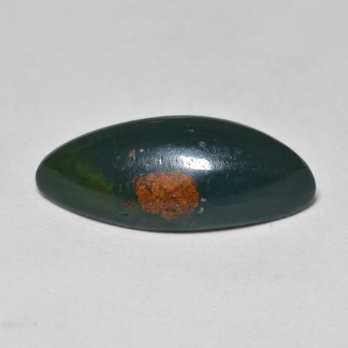 Héliotrope vert naturelle marquise, 6,71 ct, opaque