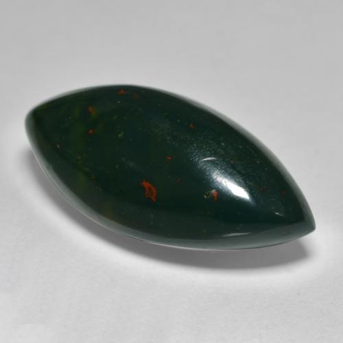 Pierre de sang Forêt verte naturelle Marquise, 11.00 ct, Opaque