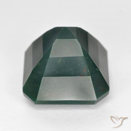 Pierre de sang Multicolore naturelle Octogone / coupe Émeraude, 13.27 ct, Opaque