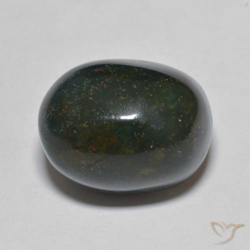 Pierre de sang Multicolore naturelle ovale, 15.31 ct, Opaque