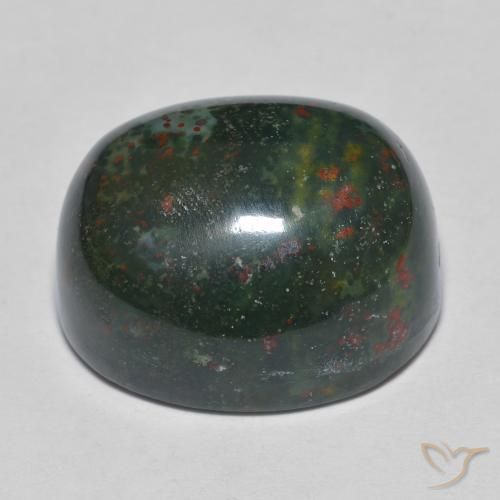 Pierre de sang Multicolore naturelle ovale, 24.63 ct, Opaque
