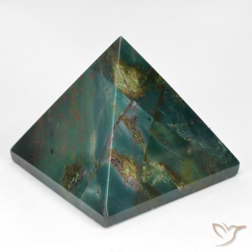 107.07ct Naturel Forêt verte Pierre de sang, Carré, Opaque