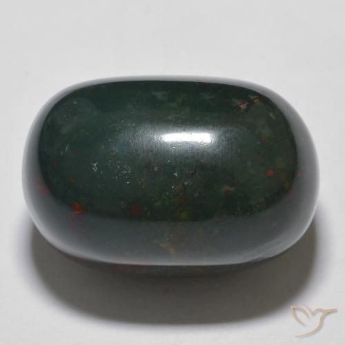 21.46ct Naturel Multicolore Pierre de sang, ovale, Opaque