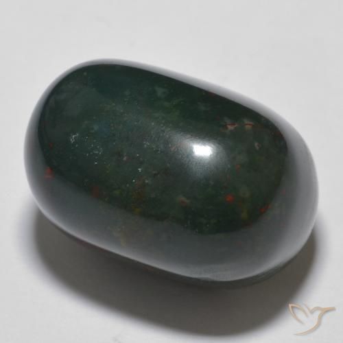 Pierre de sang Multicolore naturelle ovale, 21.46 ct, Opaque