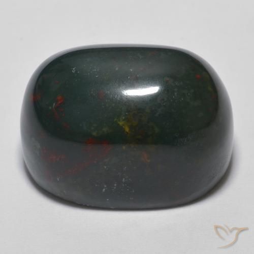 Pierre de sang Multicolore naturelle ovale, 21.46 ct, Opaque