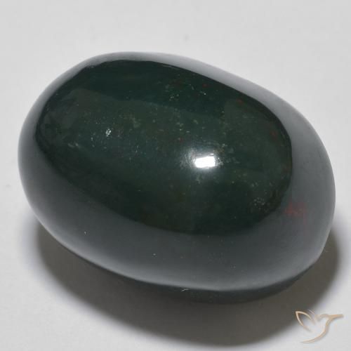 Pierre de sang Multicolore naturelle ovale, 23.49 ct, Opaque