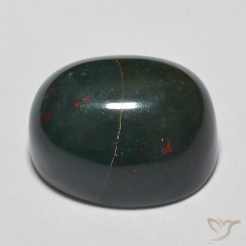 Pierre de sang Multicolore naturelle ovale, 14.90 ct, Opaque