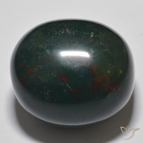 Pierre de sang Multicolore naturelle ovale, 34.30 ct, Opaque