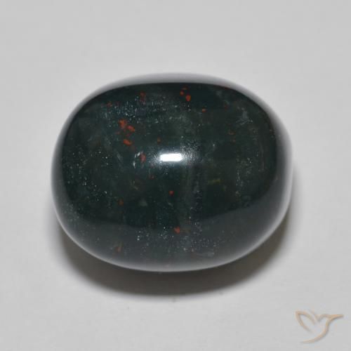 Pierre de sang Multicolore naturelle ovale, 23.18 ct, Opaque