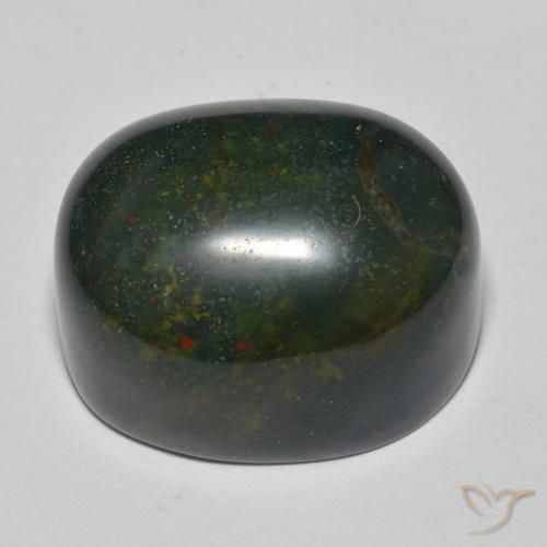 Pierre de sang Multicolore naturelle ovale, 35.43 ct, Opaque