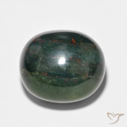 Pierre de sang Multicolore naturelle ovale, 14.34 ct, Opaque