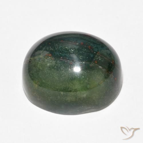 Pierre de sang Multicolore naturelle ovale, 14.34 ct, Opaque