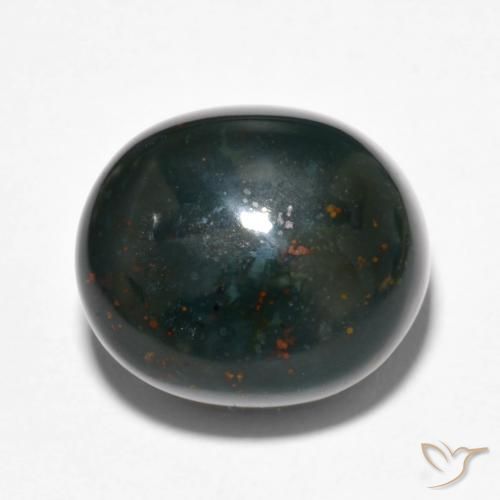 15.81ct Naturel Vert foncé Pierre de sang, ovale, Opaque