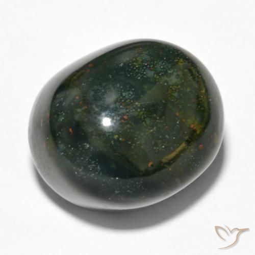 28.48ct Naturel Multicolore Pierre de sang, ovale, Opaque